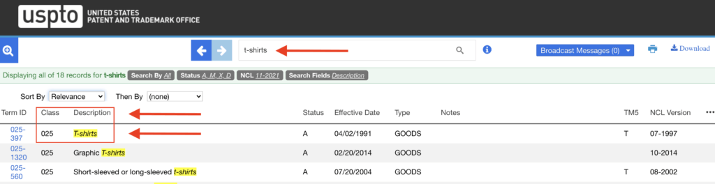 Trademark ID Manual Search