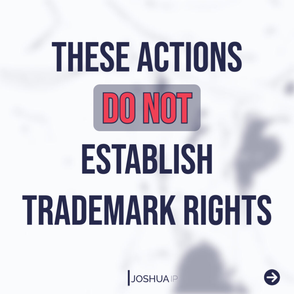 No trademark rights
